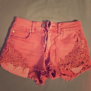 High rise short shorts